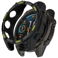 Garmin Tactix 8 Solar (51mm) Bumper Plastik Cover - Sort / Grøn