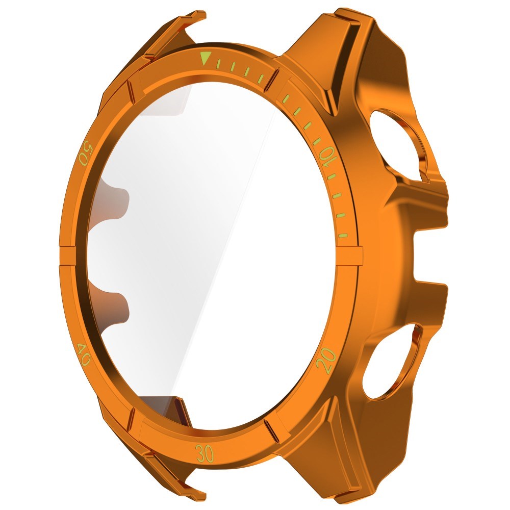 Garmin Tactix 8 AMOLED (51mm) Hårdt Plastik Cover m. Beskyttelsesglas - Orange / Gul