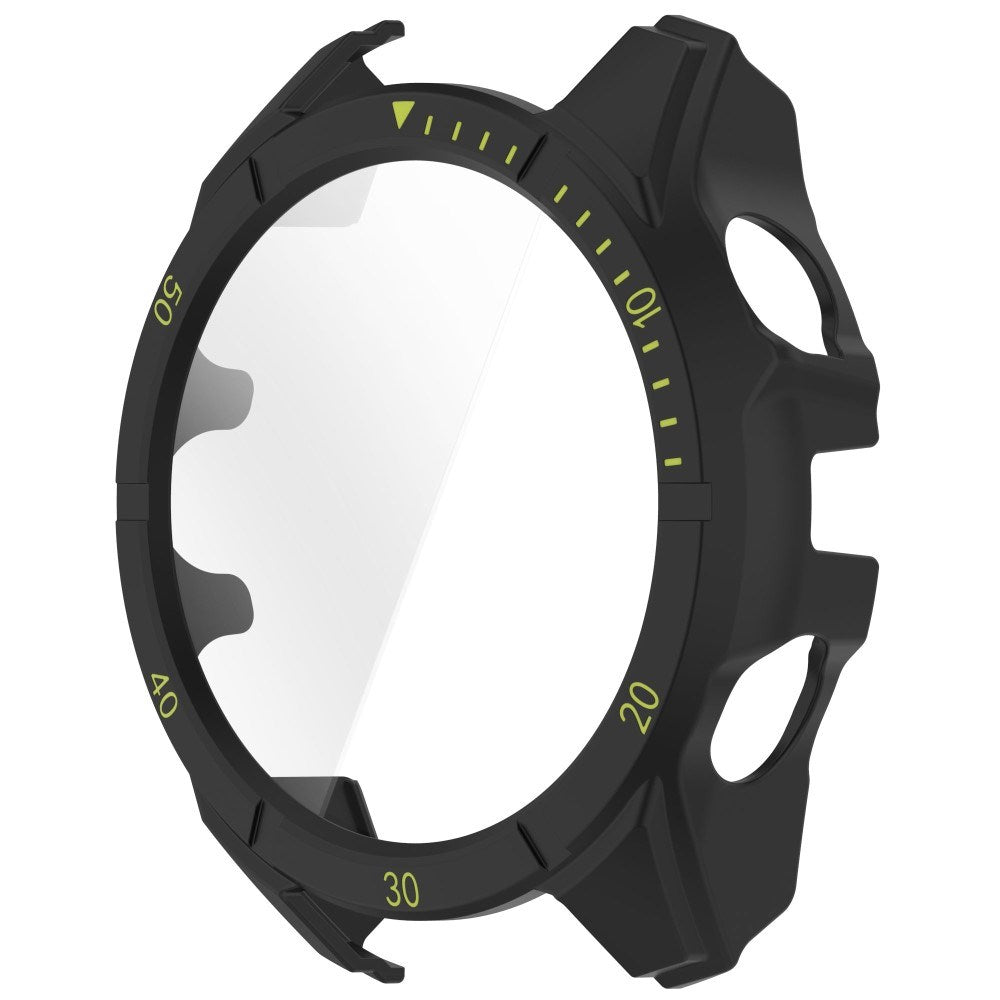 Garmin Tactix 8 AMOLED (51mm) Hårdt Plastik Cover m. Beskyttelsesglas - Sort / Gul
