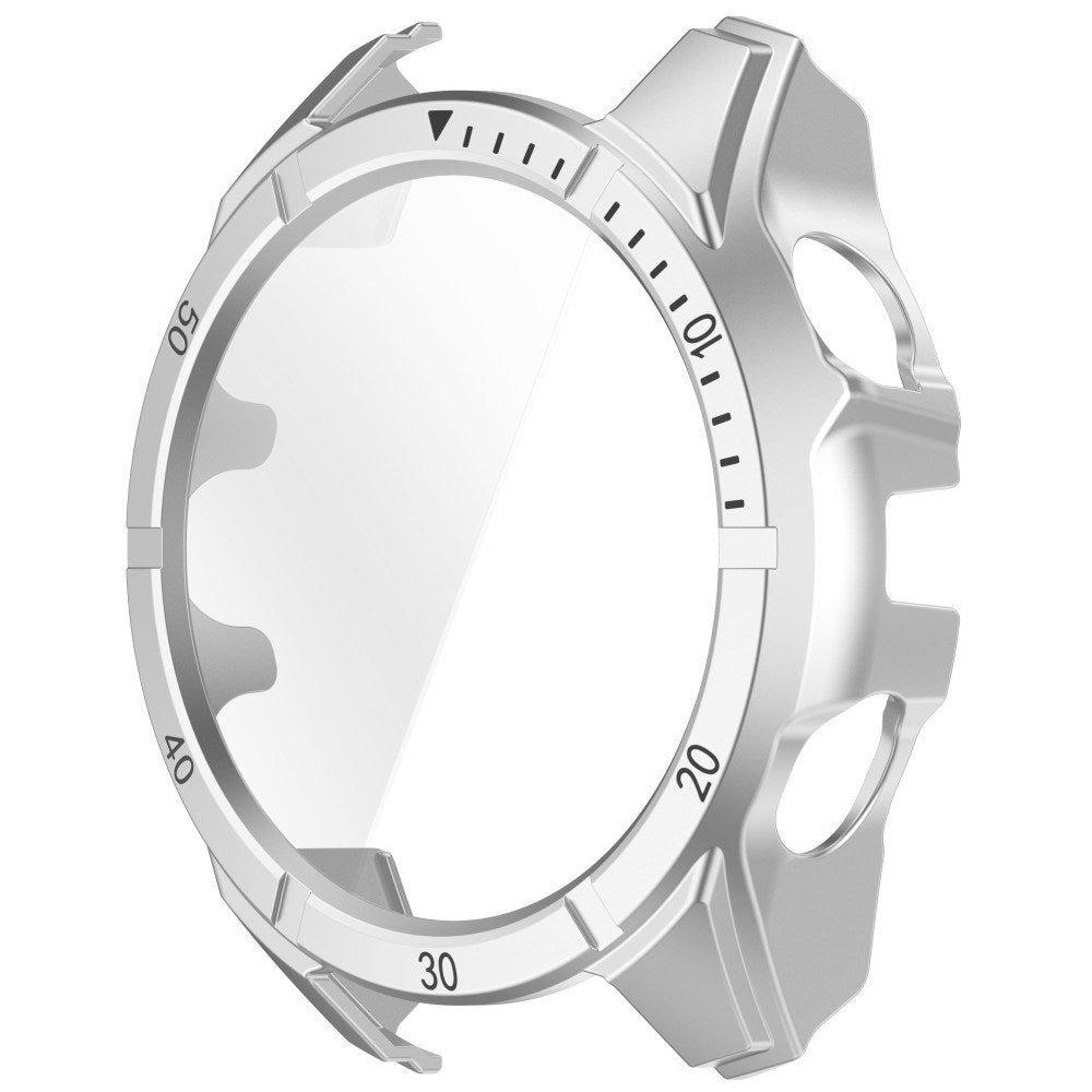 Garmin Tactix 8 AMOLED (47mm) Hårdt Plastik Cover m. Beskyttelsesglas - Sølv / Sort