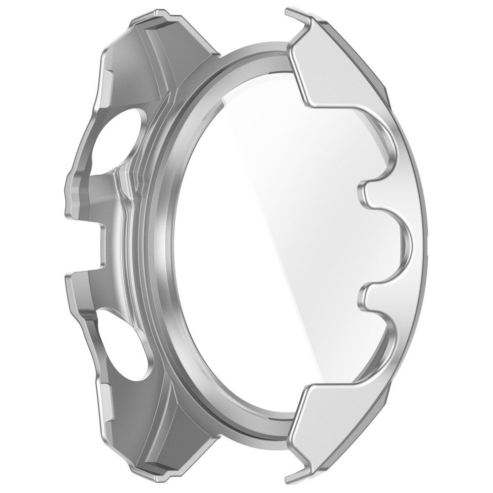 Garmin Tactix 8 AMOLED (47mm) Hårdt Plastik Cover m. Beskyttelsesglas - Sølv / Sort