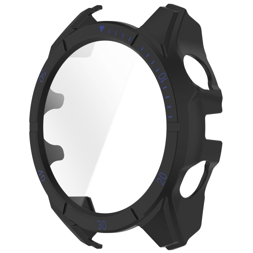 Garmin Tactix 8 AMOLED (47mm) Hårdt Plastik Cover m. Beskyttelsesglas - Sort / Blå