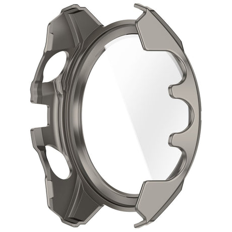 Garmin Tactix 8 AMOLED (47mm) Hårdt Plastik Cover m. Beskyttelsesglas - Titanium / Blå