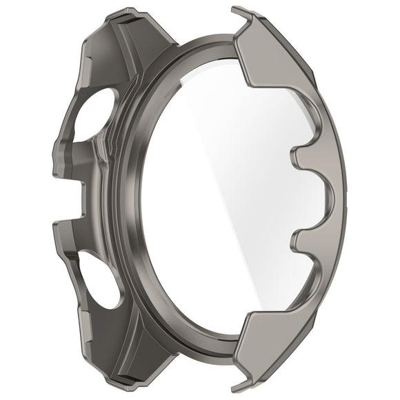 Garmin Tactix 8 AMOLED (47mm) Hårdt Plastik Cover m. Beskyttelsesglas - Titanium / Blå