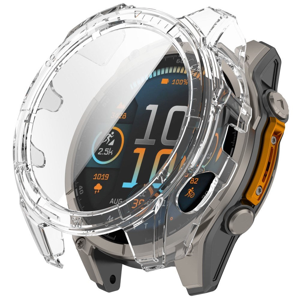 Garmin Tactix 8 AMOLED (47mm) Hårdt Plastik Cover m. Beskyttelsesglas - Gennemsigtig