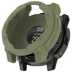 Garmin Instinct 3 AMOLED / Solar (45mm) Bumper Silikone Cover - Army Grøn