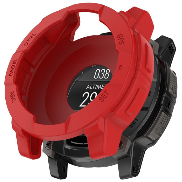 Garmin Instinct 3 AMOLED / Solar (45mm) Bumper Silikone Cover - Rød
