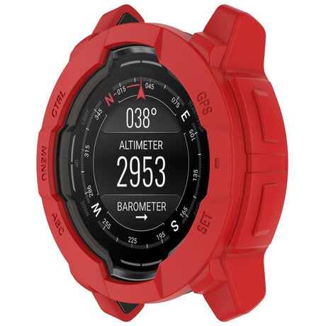 Garmin Instinct 3 AMOLED / Solar (45mm) Bumper Silikone Cover - Rød
