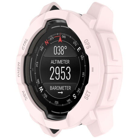 Garmin Instinct 3 AMOLED / Solar (45mm) Bumper Silikone Cover - Lyserød