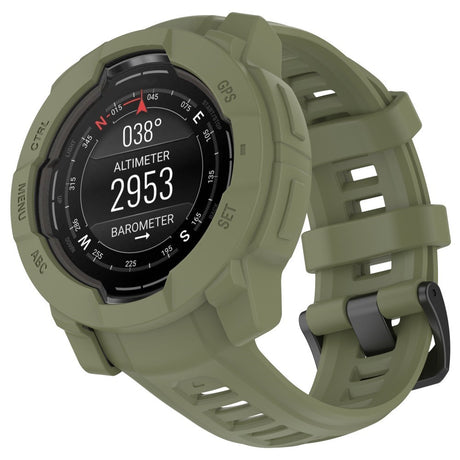 Garmin Instinct 3 AMOLED / Solar (50mm) Bumper Silikone Cover - Army Grøn