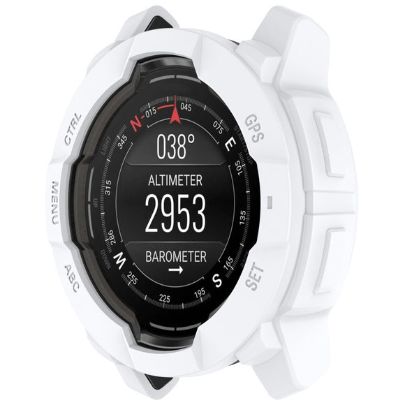 Garmin Instinct 3 AMOLED / Solar (50mm) Bumper Silikone Cover - Hvid