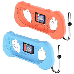 Ergonomisk Holder til Nintendo Switch 2 Controller - 2 stk - Blå / Orange