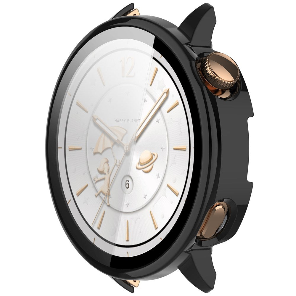 OnePlus Watch 3 (43mm) Cover m. Hærdet Skærmbeskyttelsesglas - Sort