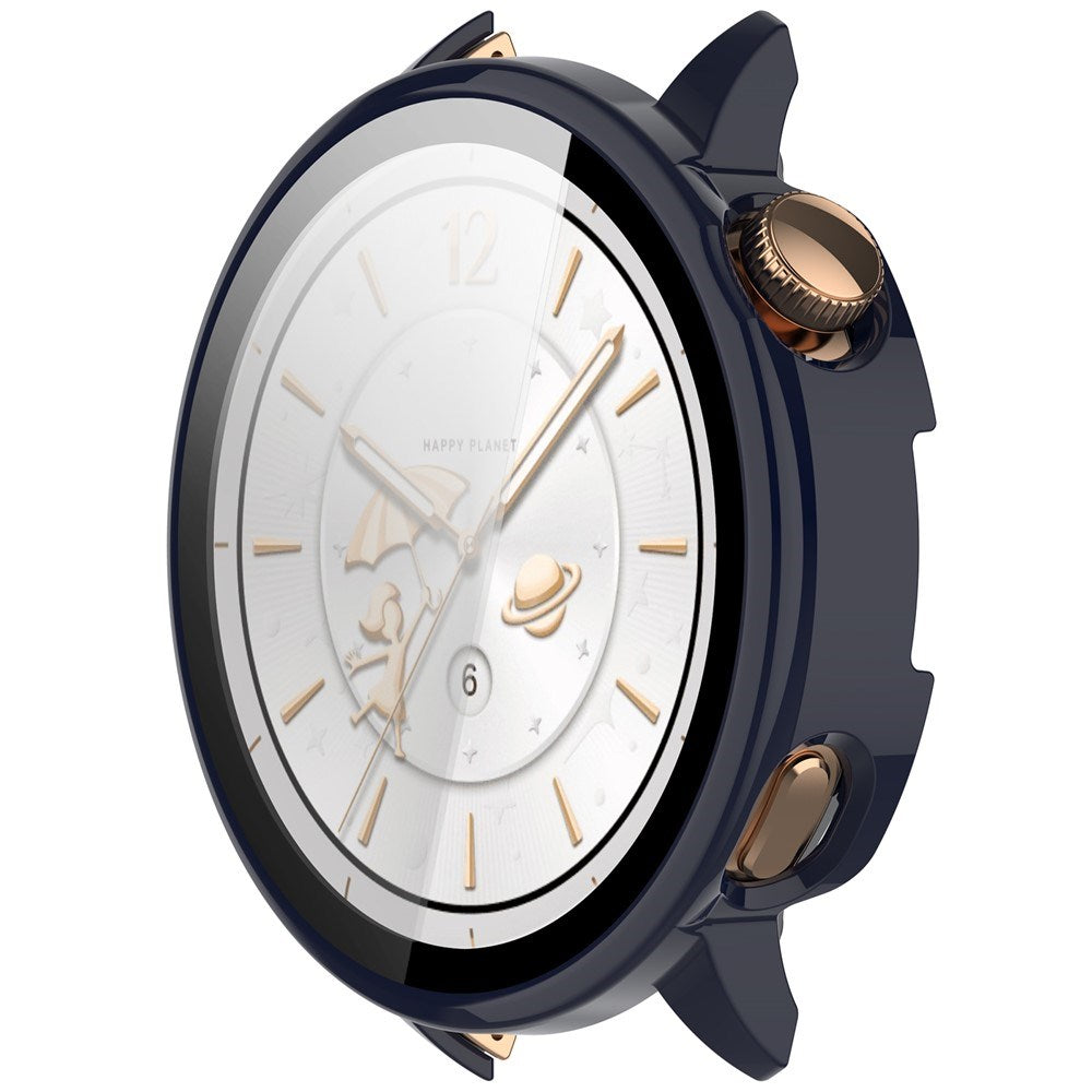 OnePlus Watch 3 (43mm) Cover m. Hærdet Skærmbeskyttelsesglas - Blå
