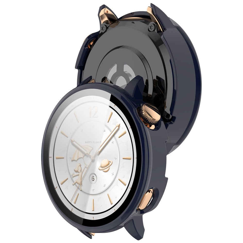 OnePlus Watch 3 (43mm) Cover m. Hærdet Skærmbeskyttelsesglas - Blå