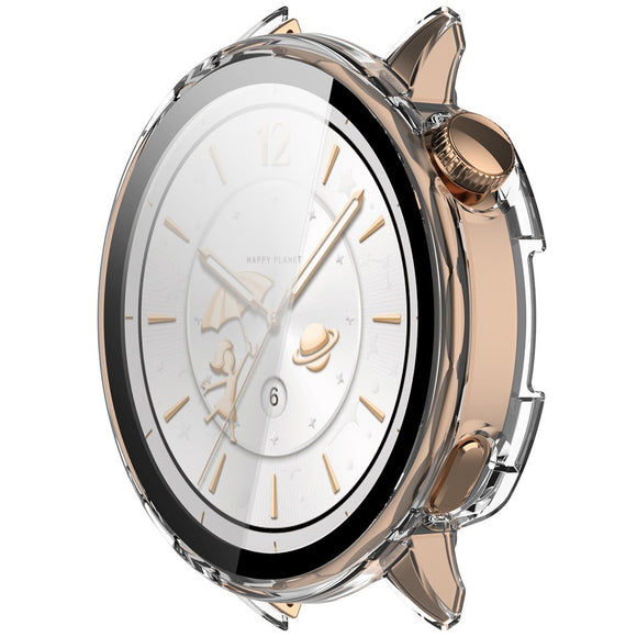 OnePlus Watch 3 (43mm) Cover m. Hærdet Skærmbeskyttelsesglas - Gennemsigtig