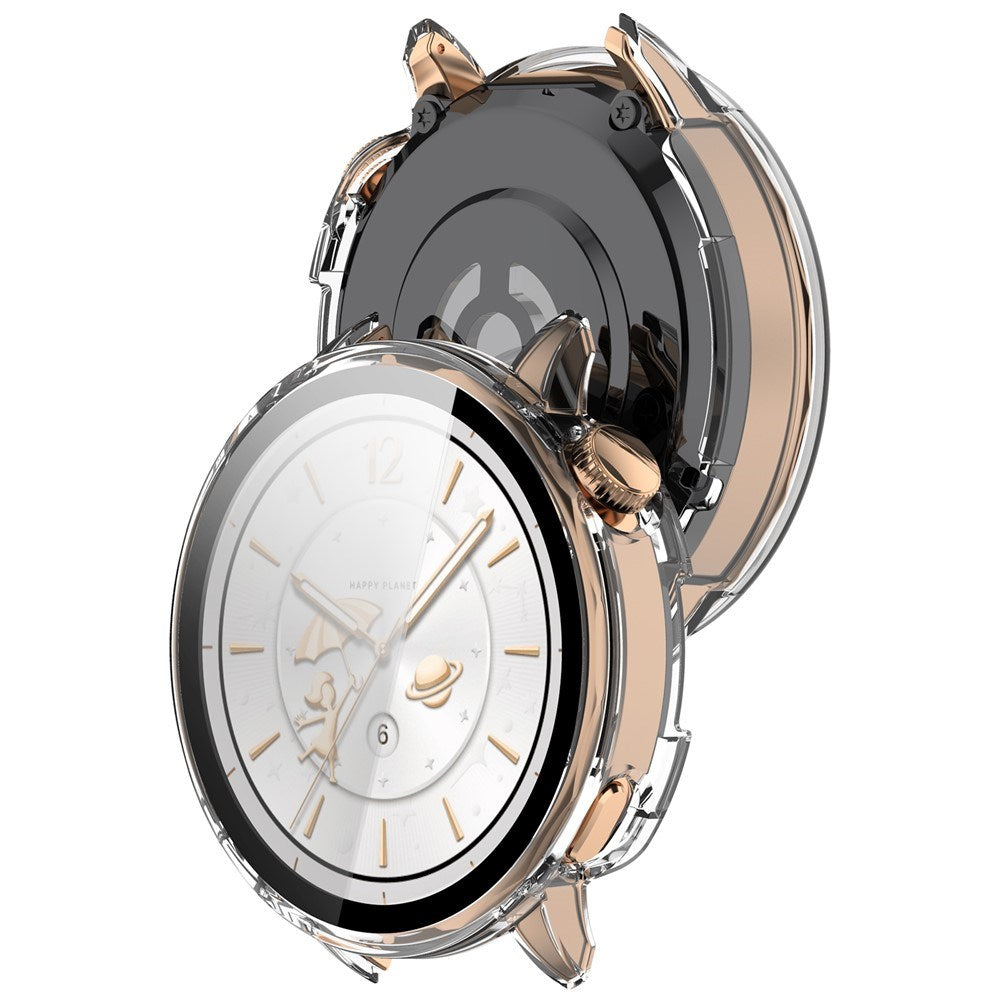 OnePlus Watch 3 (43mm) Cover m. Hærdet Skærmbeskyttelsesglas - Gennemsigtig