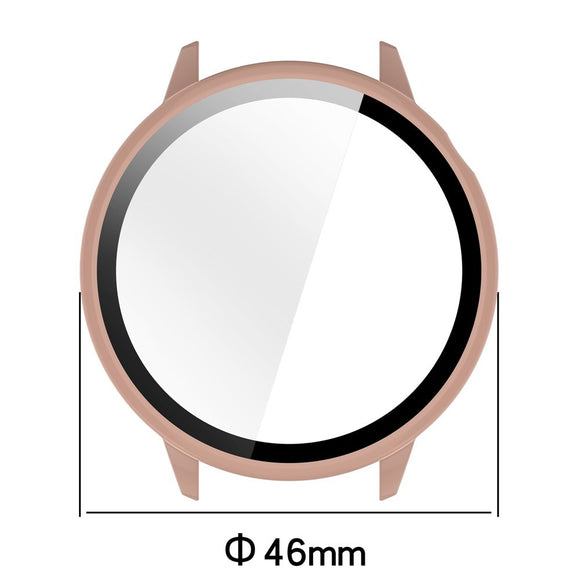 OnePlus Watch 3 (43mm) Cover m. Hærdet Skærmbeskyttelsesglas - Hvid