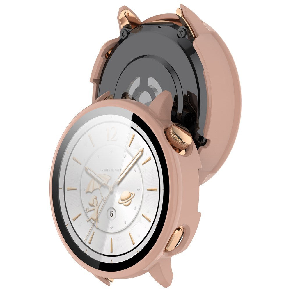 OnePlus Watch 3 (43mm) Cover m. Hærdet Skærmbeskyttelsesglas - Lyserød