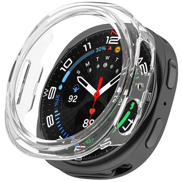 Samsung Galaxy Watch 8 (40mm) Semi-Enclosed Hårdt Plastik Cover - Gennemsigtig