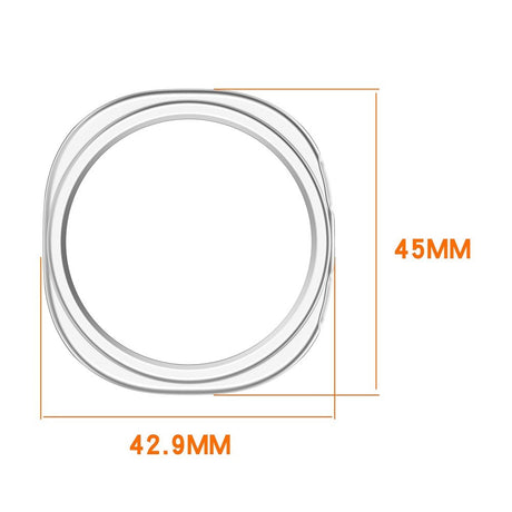 Samsung Galaxy Watch 8 (40mm) Semi-Enclosed Hårdt Plastik Cover - Gennemsigtig