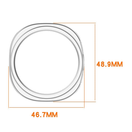 Samsung Galaxy Watch 8 (44mm) Semi-Enclosed Hårdt Plastik Cover - Gennemsigtig