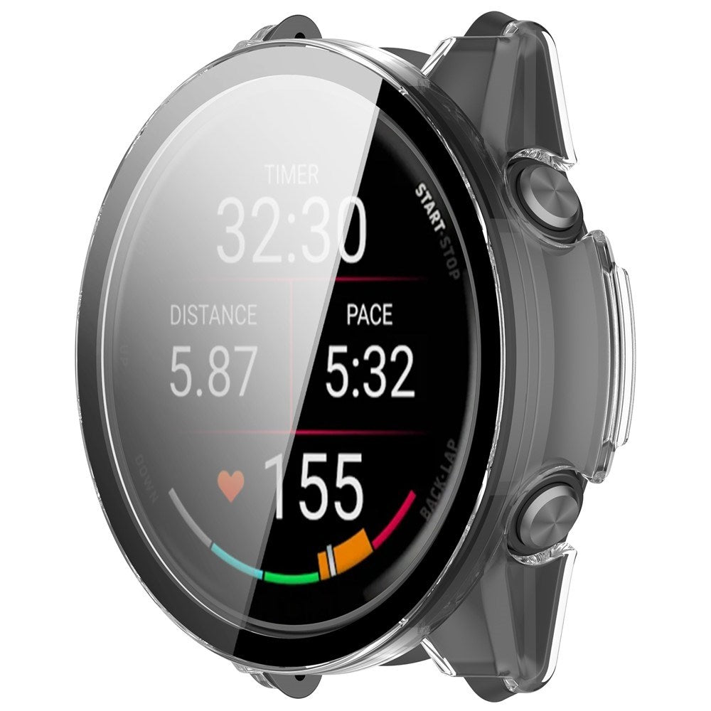Garmin Forerunner 570 (47mm) Cover m. Hærdet Skærmbeskyttelsesglas - Gennemsigtig
