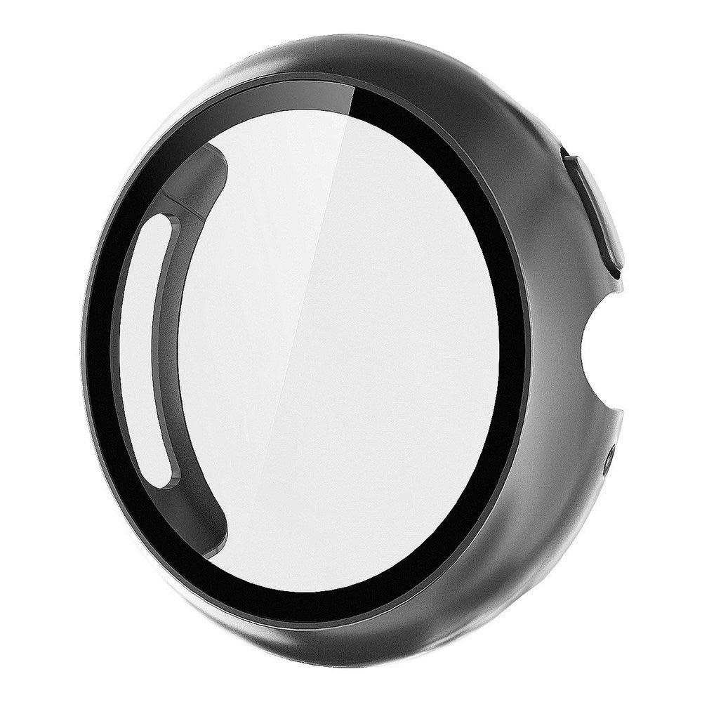 Google Pixel Watch 4 (41mm) Hårdt Plastik Cover m. Indbygget Skærmbeskyttelse - Mørkegrå