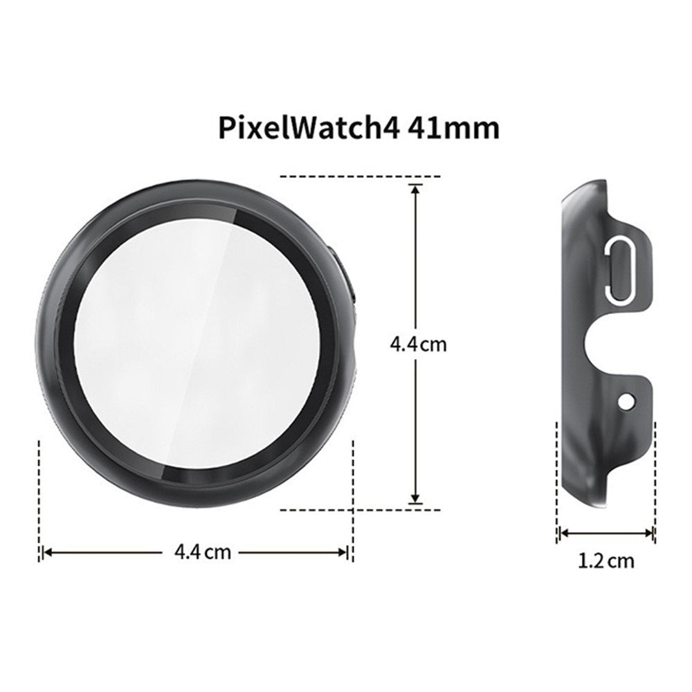 Google Pixel Watch 4 (41mm) Hårdt Plastik Cover m. Indbygget Skærmbeskyttelse - Mørkeblå
