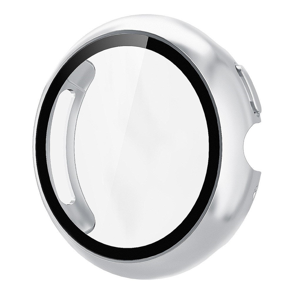 Google Pixel Watch 4 (41mm) Hårdt Plastik Cover m. Indbygget Skærmbeskyttelse - Sølv