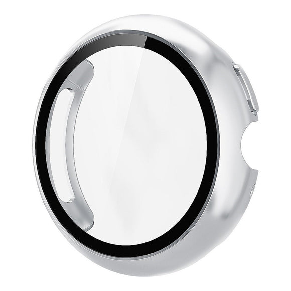 Google Pixel Watch 4 (41mm) Hårdt Plastik Cover m. Indbygget Skærmbeskyttelse - Sølv