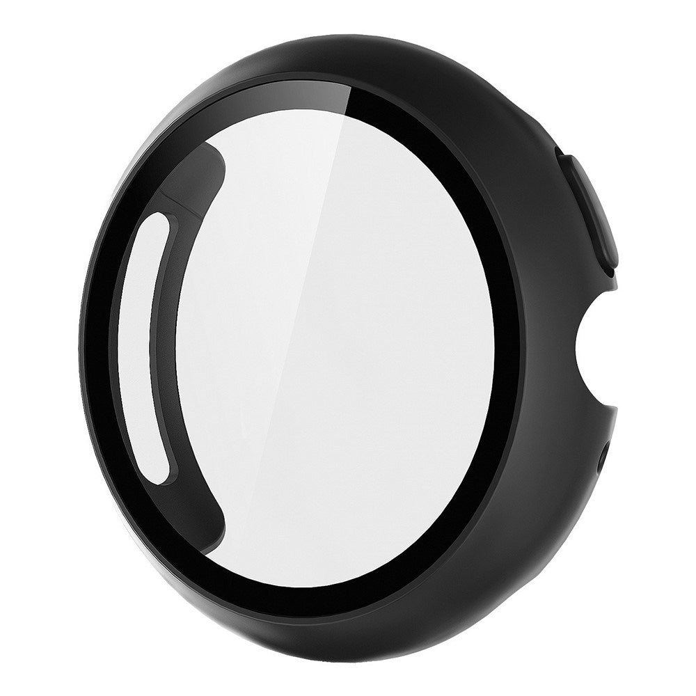 Google Pixel Watch 4 (45mm) Hårdt Plastik Cover m. Indbygget Skærmbeskyttelse - Sort