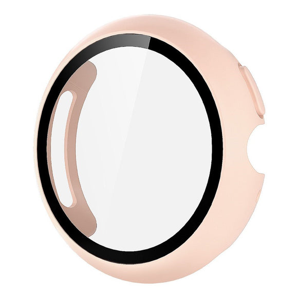 Google Pixel Watch 4 (45mm) Hårdt Plastik Cover m. Indbygget Skærmbeskyttelse - Fersken