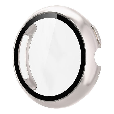 Google Pixel Watch 4 (45mm) Hårdt Plastik Cover m. Indbygget Skærmbeskyttelse - Beige