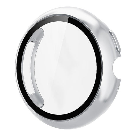 Google Pixel Watch 4 (45mm) Hårdt Plastik Cover m. Indbygget Skærmbeskyttelse - Sølv