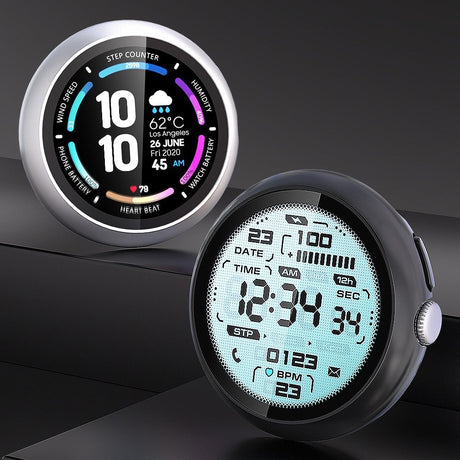 Google Pixel Watch 4 (45mm) Hårdt Plastik Cover m. Indbygget Skærmbeskyttelse - Sølv