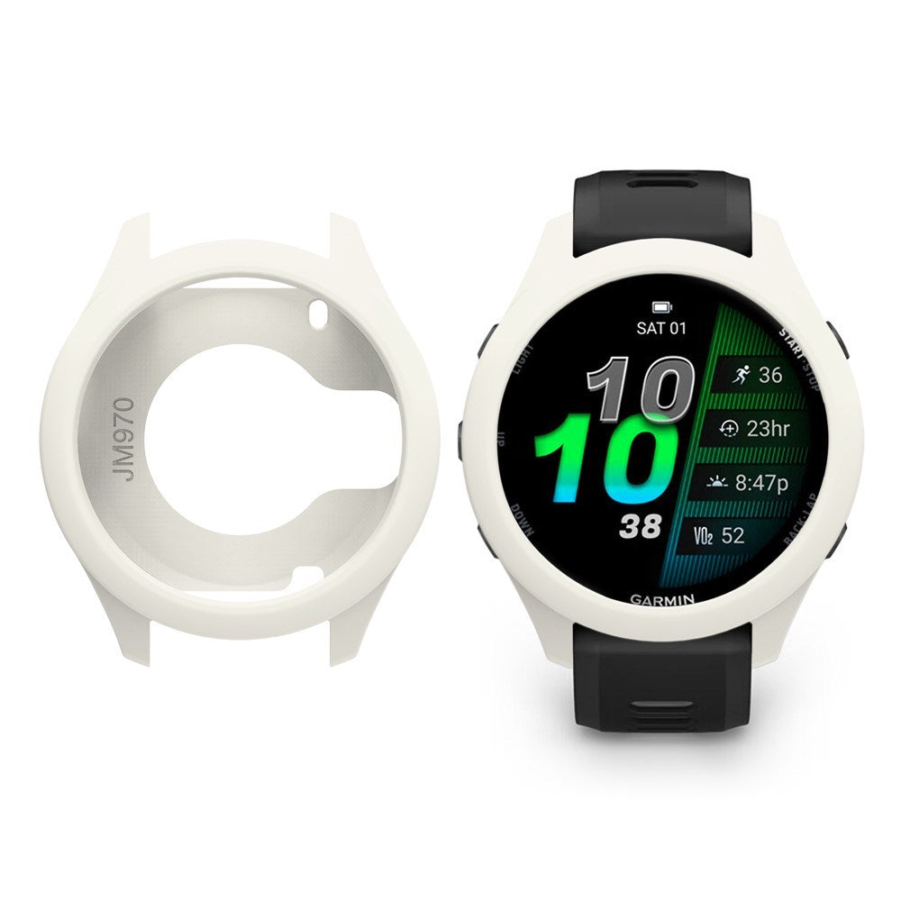 Garmin Forerunner 970 Bumper Silikone Cover - Hvid