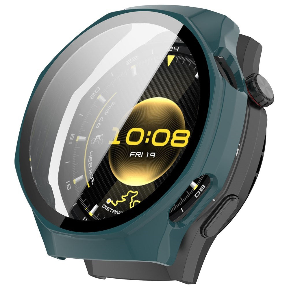 Huawei Watch GT 6 Pro (46mm) Cover m. Indbygget Skærmbeskyttelse - Mørkegrøn