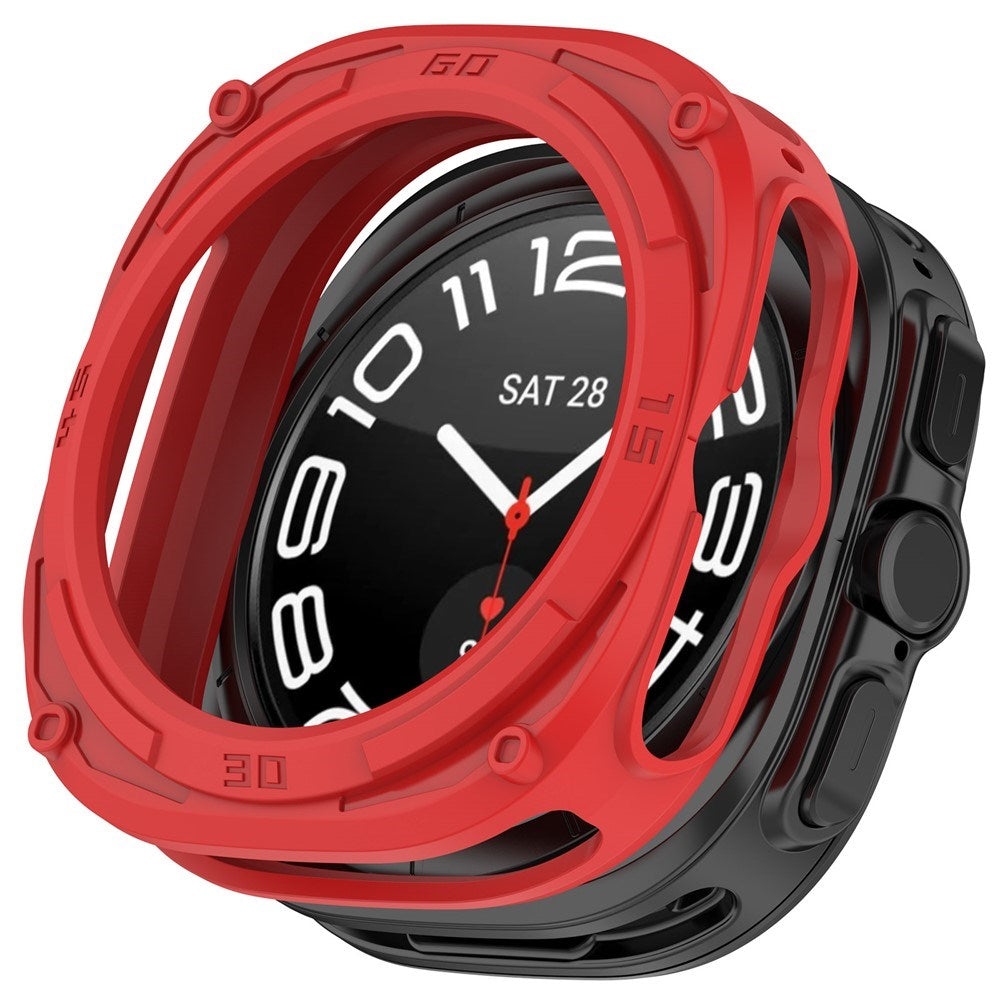 Samsung Galaxy Watch Ultra 2 (47mm) Fleksibelt Plast Armor Cover - Rød