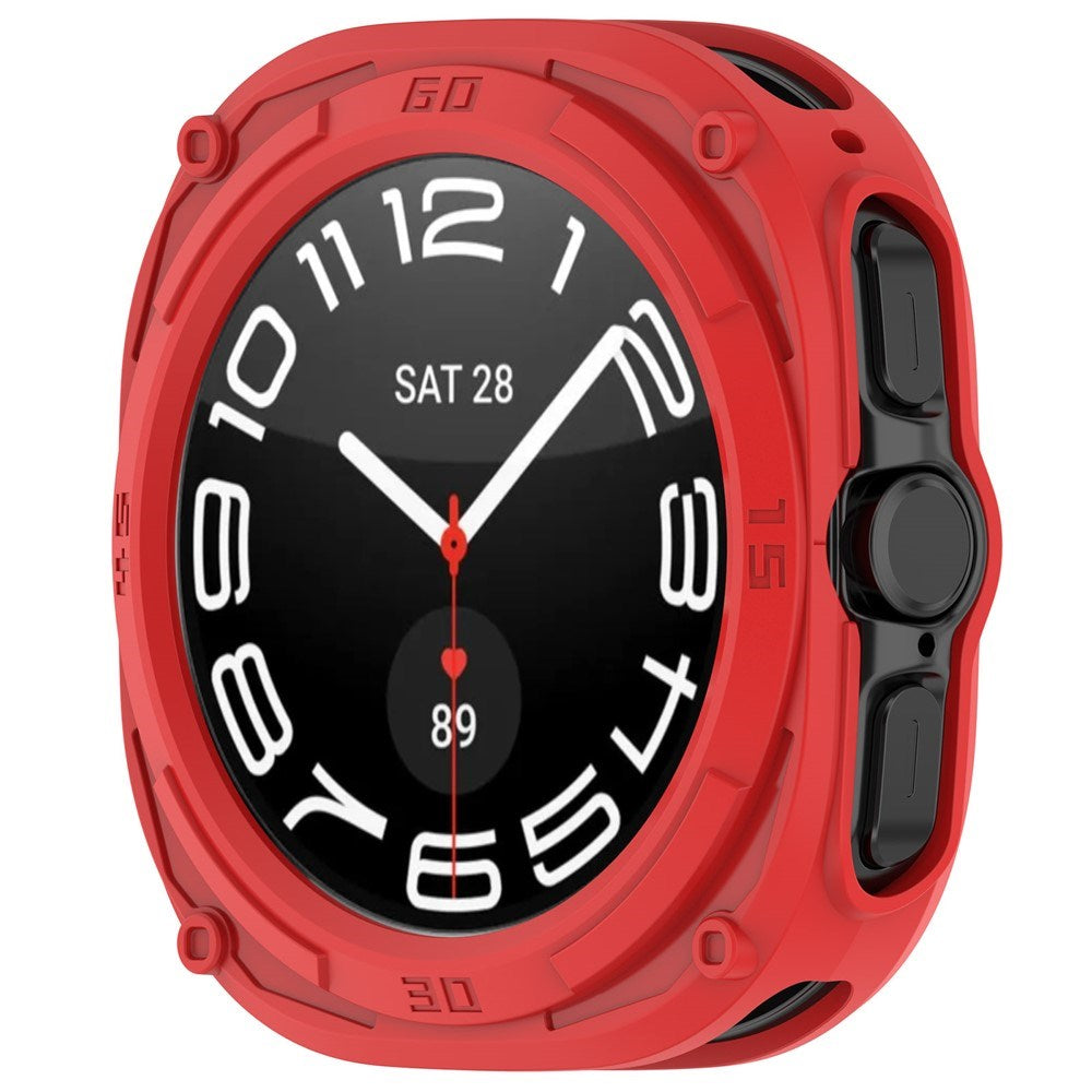 Samsung Galaxy Watch Ultra 2 (47mm) Fleksibelt Plast Armor Cover - Rød