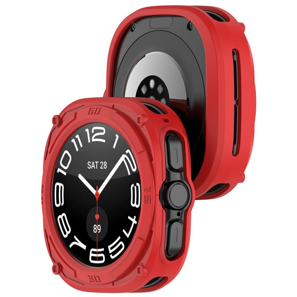 Samsung Galaxy Watch Ultra 2 (47mm) Fleksibelt Plast Armor Cover - Rød