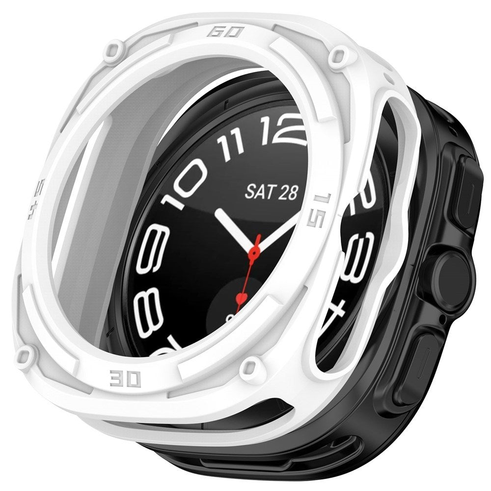 Samsung Galaxy Watch Ultra 2 (47mm) Fleksibelt Plast Armor Cover - Hvid