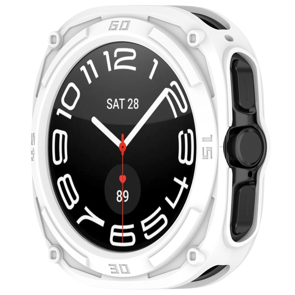 Samsung Galaxy Watch Ultra 2 (47mm) Fleksibelt Plast Armor Cover - Hvid