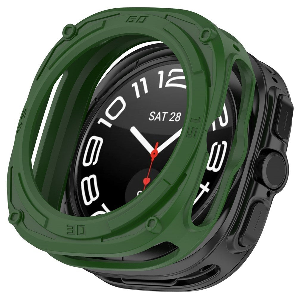 Samsung Galaxy Watch Ultra 2 (47mm) Fleksibelt Plast Armor Cover - Grøn
