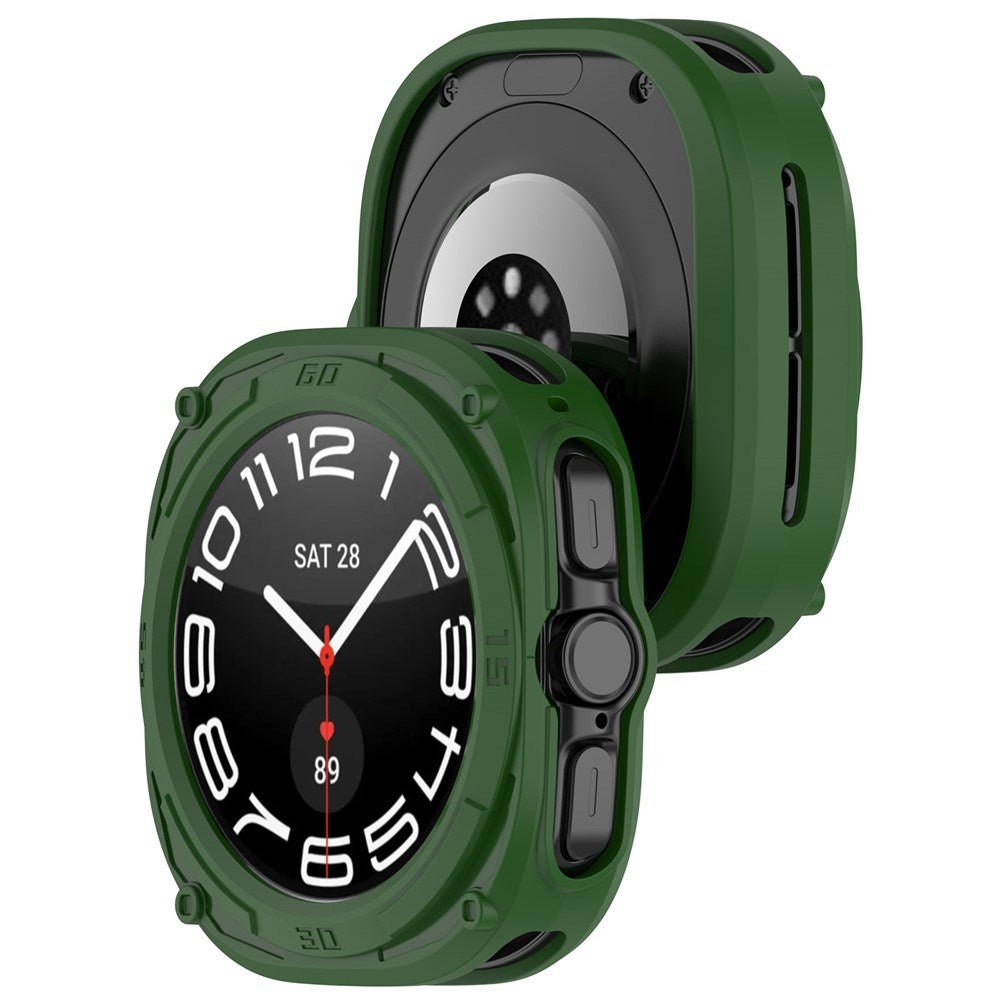 Samsung Galaxy Watch Ultra 2 (47mm) Fleksibelt Plast Armor Cover - Grøn