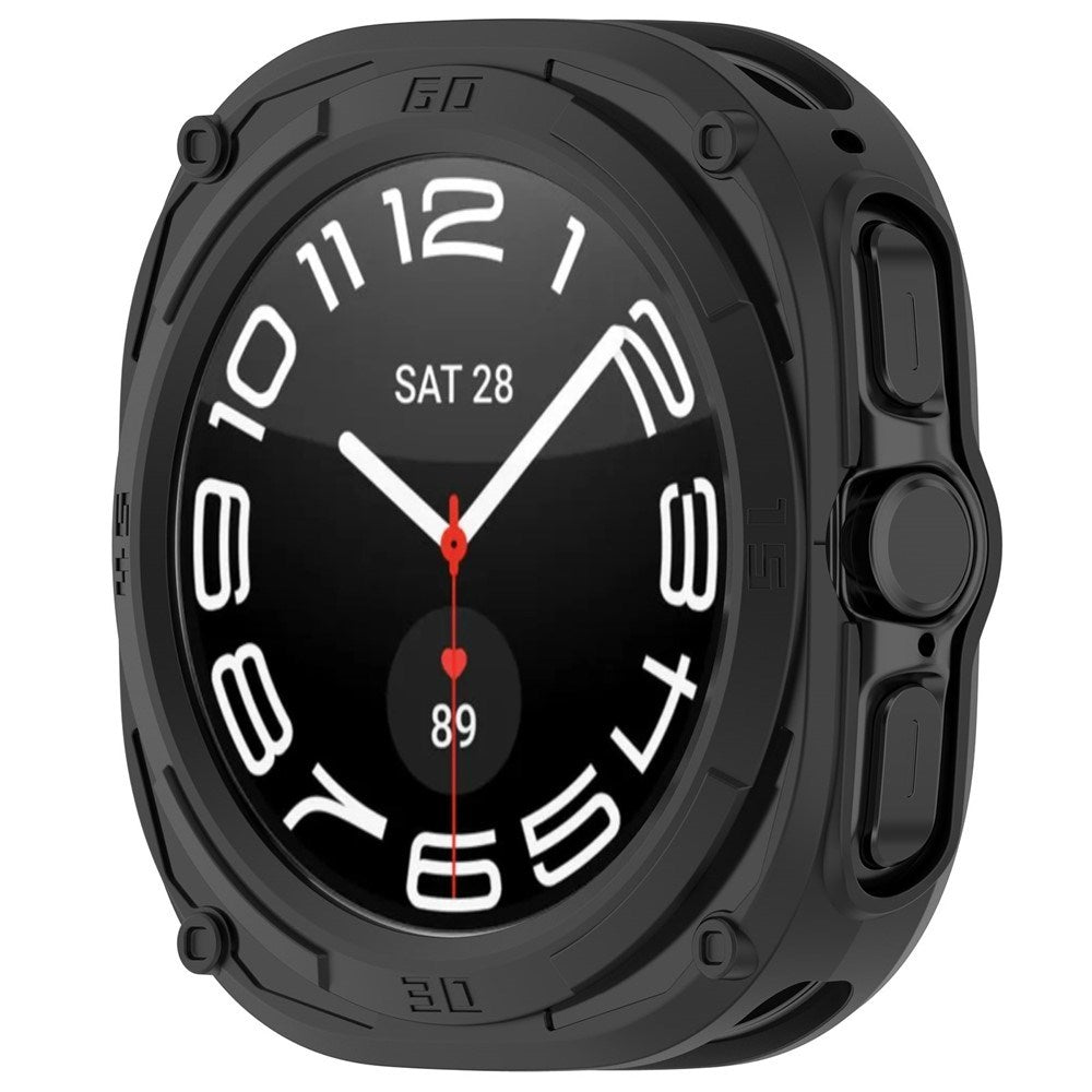 Samsung Galaxy Watch Ultra 2 (47mm) Fleksibelt Plast Armor Cover - Sort