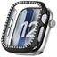 Apple Watch Series 12 (42mm) Hårdt Plast Cover - Sort & Rhinsten