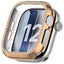 Apple Watch Series 12 (42mm) Hårdt Plast Cover - Rose Gold & Rhinsten