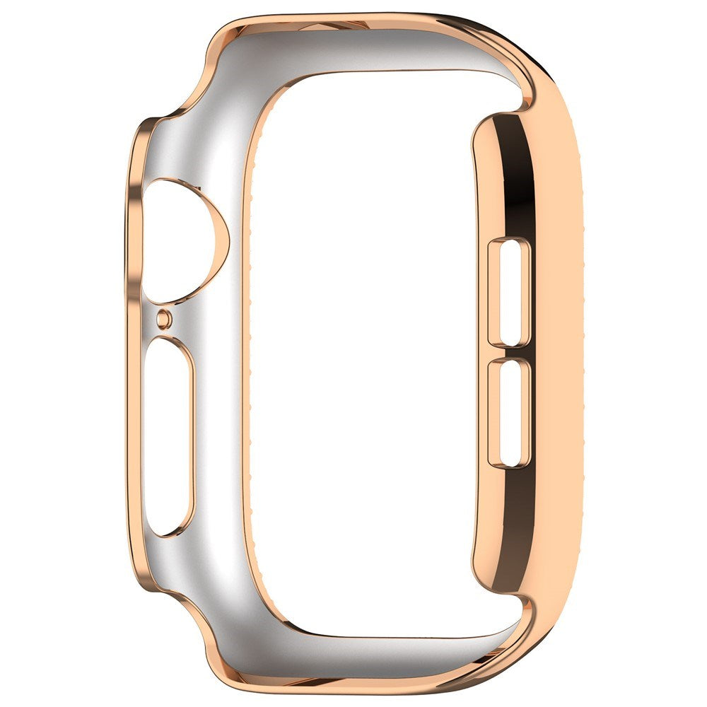 Apple Watch Series 12 (42mm) Hårdt Plast Cover - Rose Gold & Rhinsten