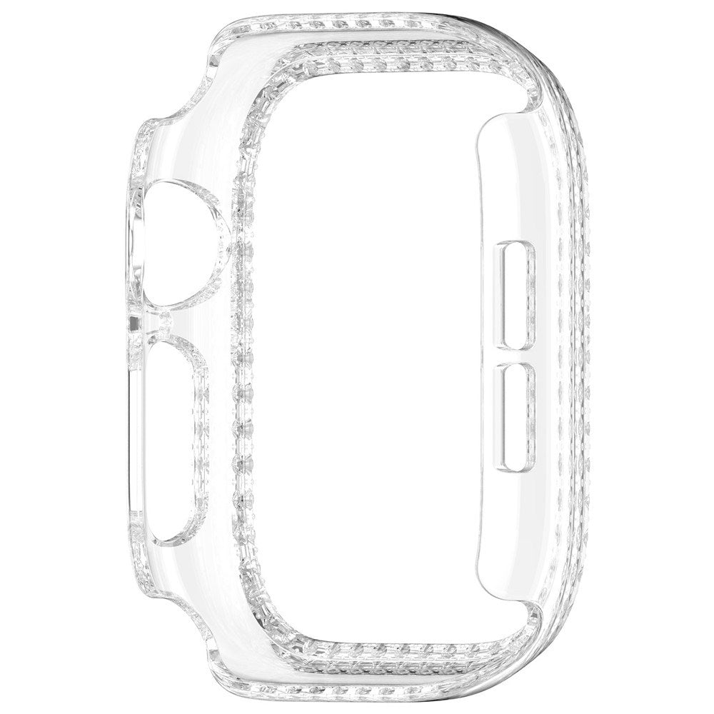 Apple Watch Series 12 (42mm) Hårdt Plast Cover - Gennemsigtig & Rhinsten